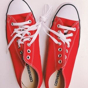 Men’s Red Chuck Taylor. Chucks run big.